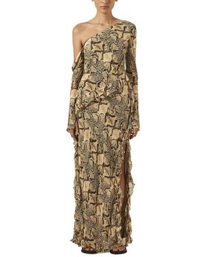 Shona Joy Torres Long Sleeve Ruffle Maxi Dress in Yellow | Lyst Shona Joy Torres Long Sleeve Ruffle Maxi Dress in Yellow | Lyst