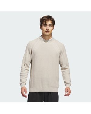 adidas Ultimate365 Tour Knit Crewneck Sweatshirt - White