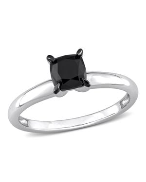 Mimi & Max 1Ct Tw Cushion Cut Diamond Solitaire Engagement Ring 14K - White
