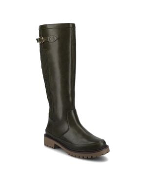 Journee Collection Journee Zemmie Knee High Casual Quilted Boots - Black