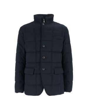 Fay Quilted Padded Jacket - Blue