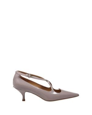 A. BOCCA Patent Leather Shoes With Ankle Strap - Multicolor