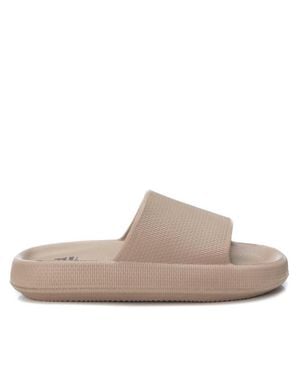 Xti Basic Slides In Dark Beige - Brown