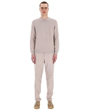 Drumohr Fine Gauge 5 Cotton Crewneck Sweater - Pink