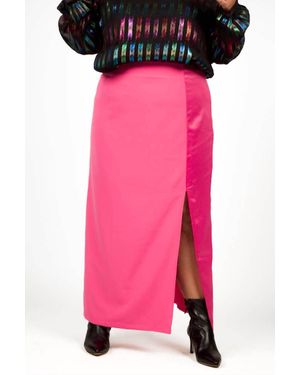 Never Fully Dressed Split Maxi Skirt - Pink
