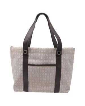 BVLGARI Logo Mania Tote - Gray