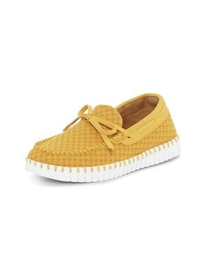 Ilse Jacobsen Tulip With Laces Slip On Sneaker - Metallic