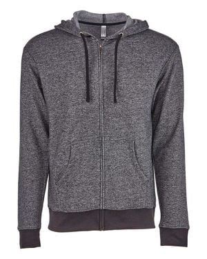 Next Level Pacifica Full-Zip Hoodie - Gray