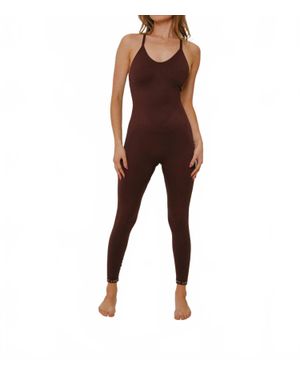 Lovyt Nudes Jumpsuit - Brown
