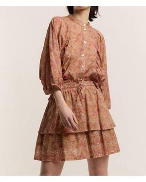 Summum Petit Fleur Blouse - Brown