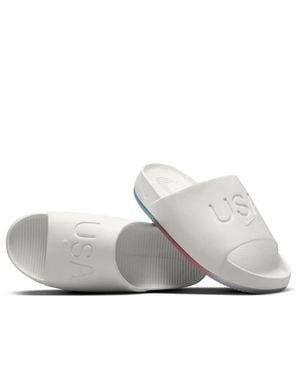 Nike Calm Slide 'Usa Olympic' Fv5601-100 Cream Slip On Sandals Dwa2385 - Gray