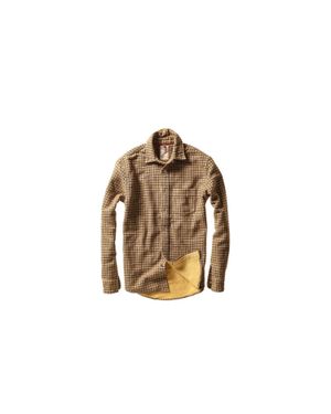 Relwen Plaid Chamois-Lined Flannel Shirt - Brown