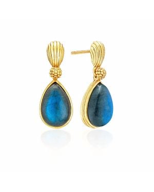 Capucine de Wulf Monique Gem Post Earrings - Blue