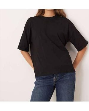 Never Fully Dressed Contrast Bow Back T-Shirt - Black