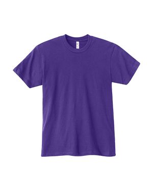 LOS ANGELES APPAREL Usa-Made Fine Jersey T-Shirt - Purple