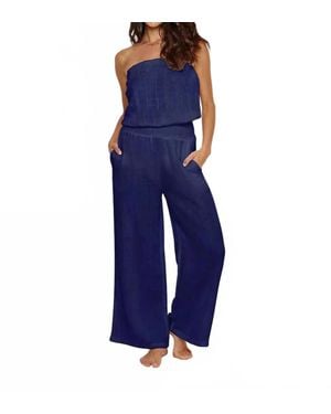Melissa Odabash Naomy Jumpsuit - Blue
