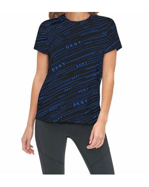 DKNY Sport Logo Print T-Shirt - Blue