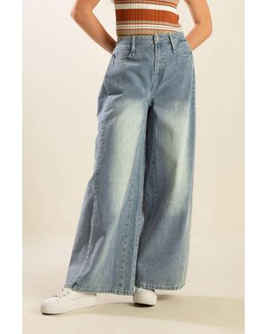 TRUEDAMES High Stakes Denim Pants - Blue