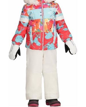 Obermeyer Kid's Kaizen Jacket With Faux Fur - Red