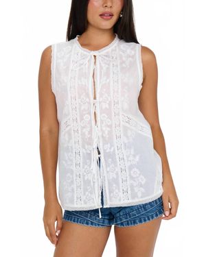Show Me Your Mumu Camden Blouse - White