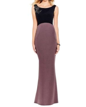 Cameron Blake Two Toned Scoop Sheath Dress - Purple