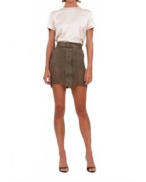 NonChalant Label Nina Short Sleeve Blouse - White