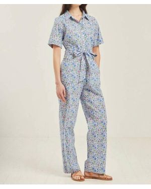 Pink City Prints Flo Jumpsuit - Blue