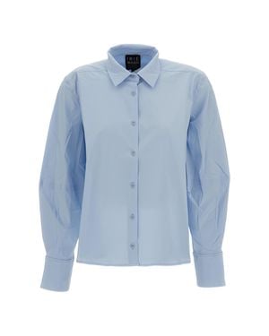Irie Clear Button-Down Shirt With Long Sleeves - Blue