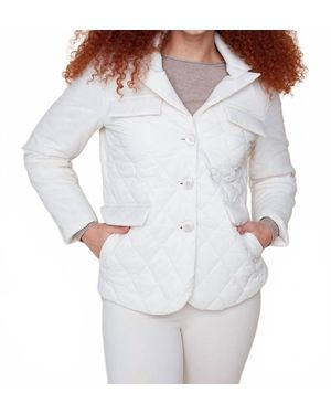 Renuar Long Sleeve Button Jacket - White
