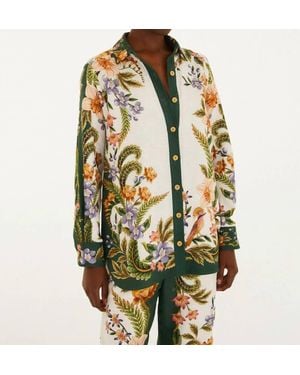 FARM Rio Collared Buttoned Shirt - Yellow