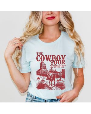 Simply Sage Market The Cowboy Tour Distressed - Blue