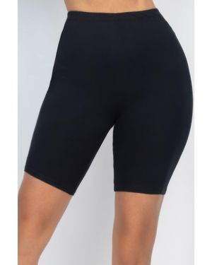 TRUEDAMES Comfort Stretch High-Waisted Bike Shorts - Blue
