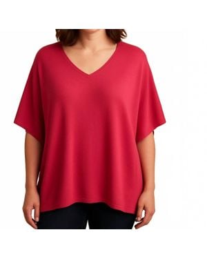 FRANK LYMAN Poncho Sweater - Red