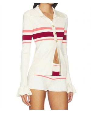 Self-Portrait Knit Top - White