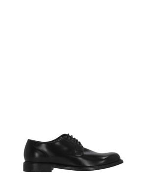 BERWICK 1707 Smooth Leather Lace-Up Brogues - Black