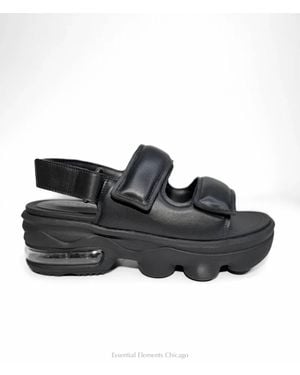 All Black Air Rocks Sandal - Black