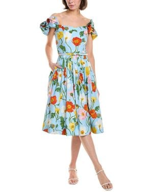 Oscar de la Renta A-Line Dress - White