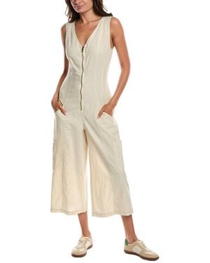 XCVI Norris Linen-Blend Jumpsuit - Natural
