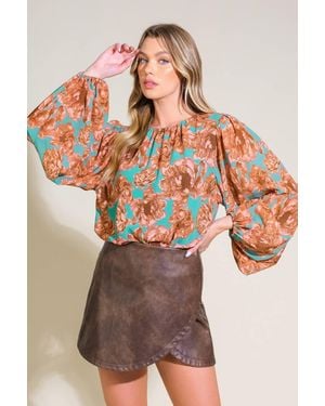 TRUEDAMES Delicate Hue Woven Top - Multicolor