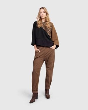 Alembika Urban Wildling Crewneck Top - Multicolor
