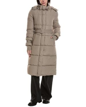 Noize Long Puffer Jacket - Natural
