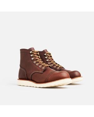 Red Wing Iron Ranger Traction Tred 8088 Leather Cap Toe 6-Inch Ankle Boots - Brown