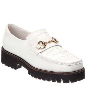 INTENTIONALLY ______ Hk2 Croc Leather Loafer - White