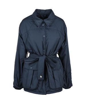 Bacon Polyester Claude Coat - Blue