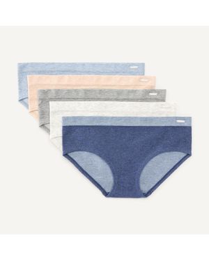 Nautica Seamless Hipster Brief With Logo Charm - Blue