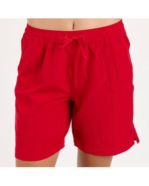 Calypsa 7" Board Shorts - Red