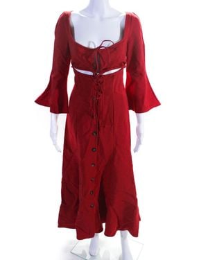 Rosie Assoulin Nautical By Nature Dress - Red