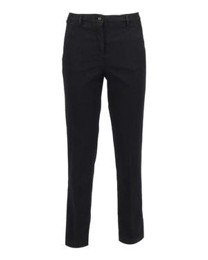 BRIGLIA Straight-Leg Tailored Pants With Design - Black