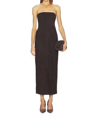 SRG Kim Suede Dress - Black