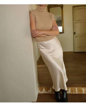 Nation Ltd Mabel Bias Skirt - Natural